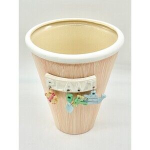 Hermitage Pottery "Plant" Planter Plant Flower Pot with gardening charms